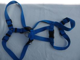 Geschirr Nylon blau  L / XL