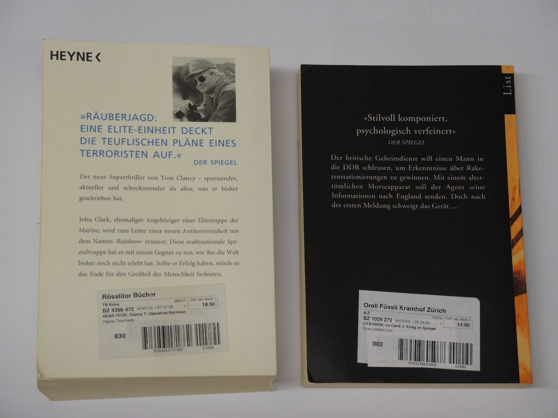 Bücher: Zwei Thriller: Tom Clancy/John Le Carré – Gebraucht aus Schötz von Duro03 1