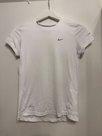 Nike Dri-FIT Funktionsshirt, weiss, Grösse L