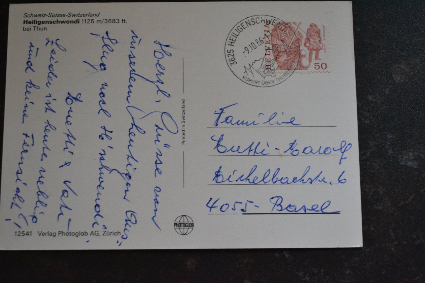 Cartoline postali: AK Heiligenschwendi BE – Usato da Beinwil am See venduto da kajak55 1