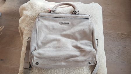 Freds Bruder - Damen-Umgängetasche - beige - Wildleder