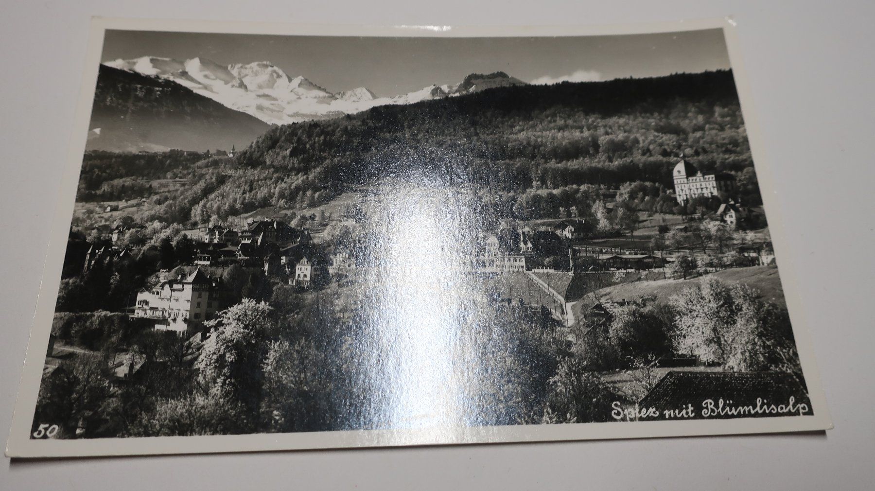 Cartoline postali: Spiez mit Blümlisalp – Usato da Cormoret venduto da Pascalll2001 1