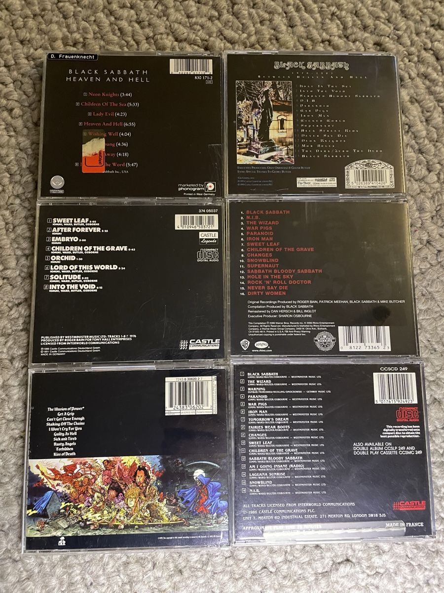 CDs: 6x Black Sabbath – Neu (gemäss Beschreibung) aus Reinach AG von trigger7811 3