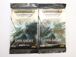 2x Boosterpackung Warhammer Trading cards Onslaught