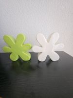 Deko Blumen Keramik-Set weiss/hellgrün