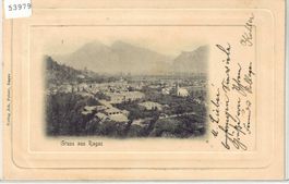 Gruss aus Ragaz - Präge-Karte
