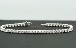 4cts Diamonds 14k White Gold Tennis Bracelet