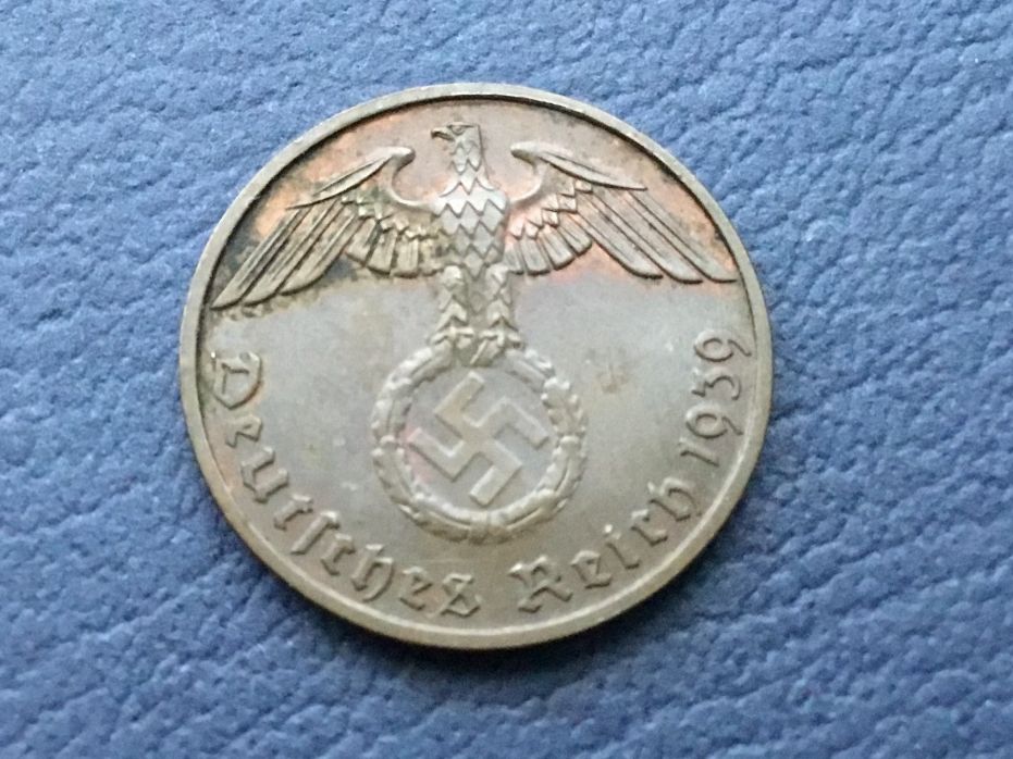 Tutti le monete: Drittes Reich 2 Reichspfennig  1939 B. – Usato da St. Margrethen SG venduto da alfapeugeot10