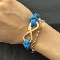 Quido Rosa Goldene Infinite Armband Edelstahl