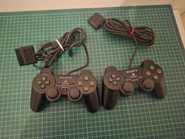 2 Playstation 2 PS2 Controllers - Great for Retro Gaming!