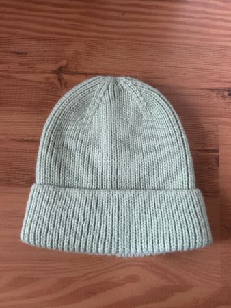 mintgrüne Wintermütze