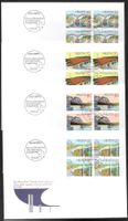 4 FDC 814 - 817 Serie Viererblöcke ET Bern 10.9.1991