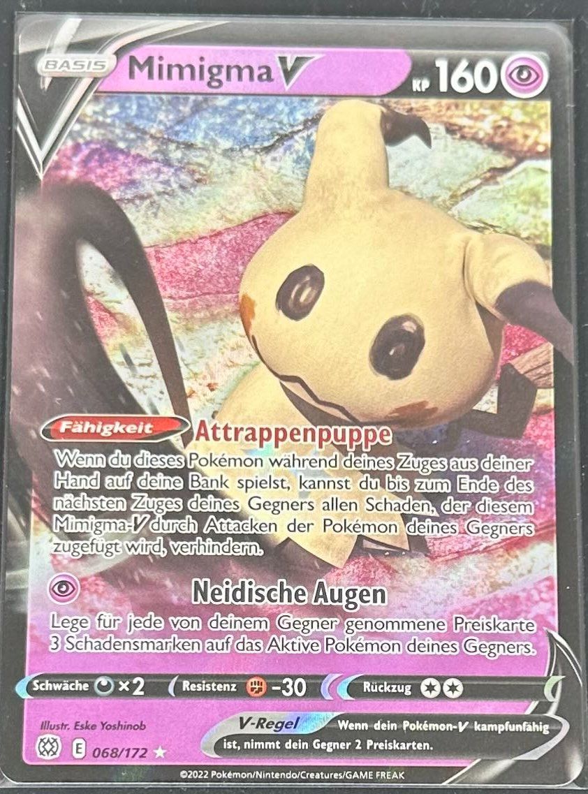 Pokémon Carte collezionabili: Mimigma V 068/172 Deutsch Pokémon – Nuovo (secondo la descrizione) da Dübendorf venduto da TrimTrend 1