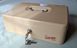 Geldkassette (Cash-Box Normal 1000-3A) beige mit Schlüssel