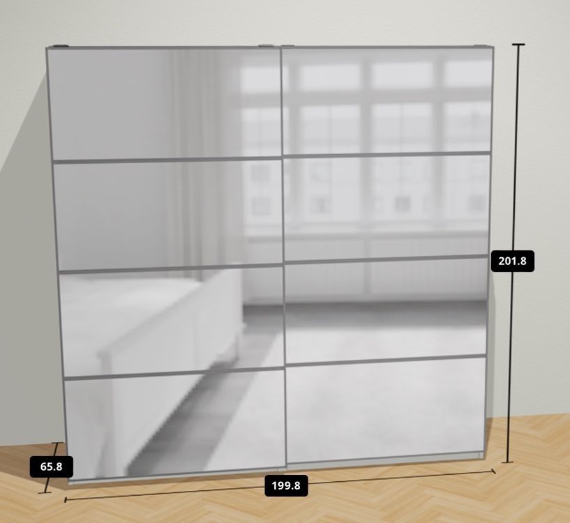 Armadi: PAX Schrank IKEA Schiebetür Spiegelfront – Usato da Zürich venduto da kleinervogel 2