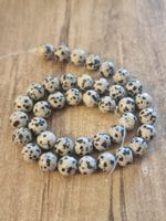 1 Strang Natürliche Stein Dalmation Jasper 10 mm