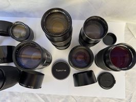 Objektive aus Nachlass. Minolta AF und MD.