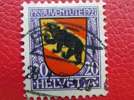 1921, J19 (Pro Juventute) idealer Vollstempel BEX: 28.1.1922