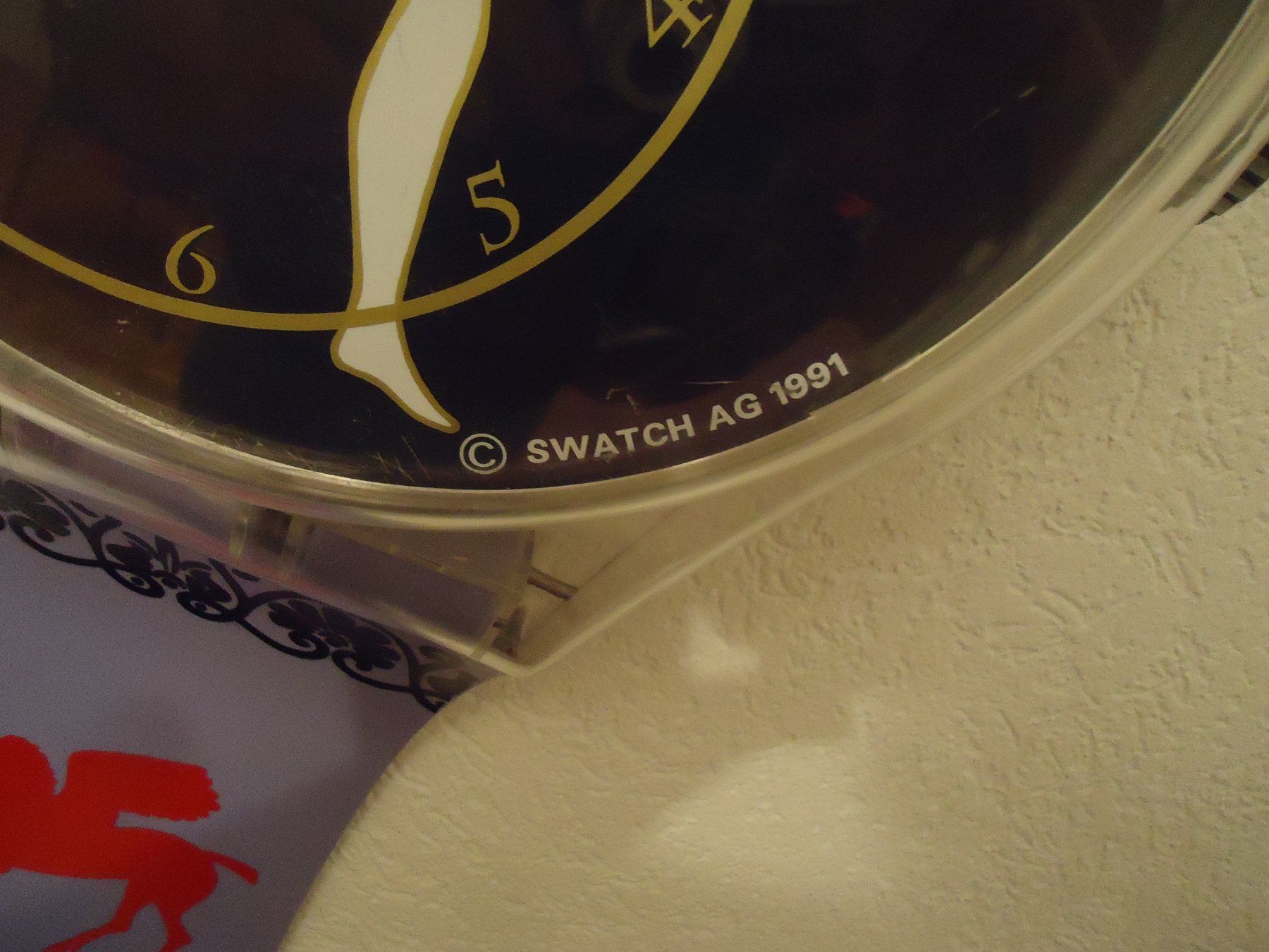 Swatch Uhren: Kult-Wanduhr Swatch Maxi "Discobolus" – Gebraucht aus Däniken SO von Tera-x 6