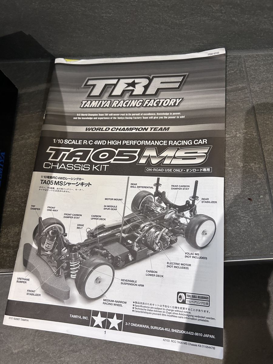 Tamiya RC Kits de montage: Tamiya TRF TA05 MS chassis Bausatz  – D'occasion à Kestenholz par ask_9wxb 3