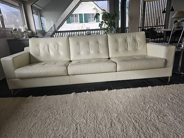 Leolux Sofas: Design-Ledersofa - Weiss – Gebraucht aus Rüdlingen von turnschue27 1