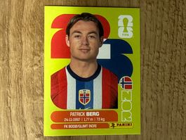 Panini Sticker FIFA WM 2026 Patrick Berg NOR 14