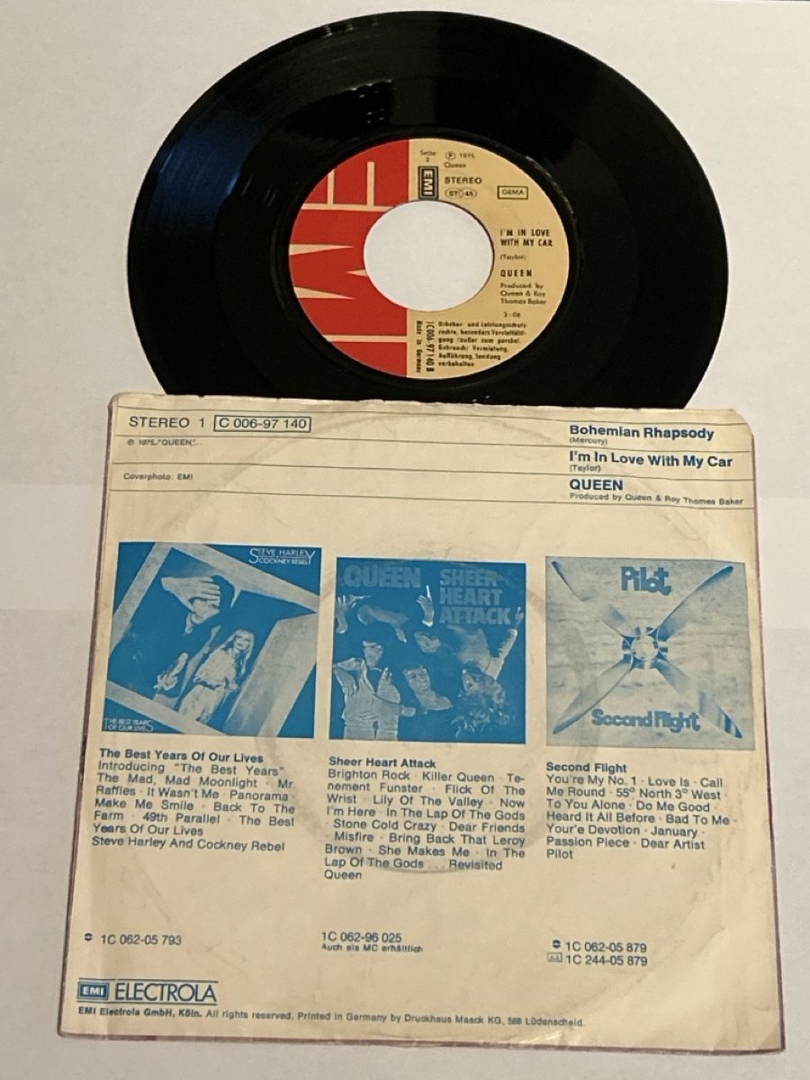 Dischi in vinile: Queen. 1975. Bohemian Rhapsody – Usato da Faulensee venduto da Mizuno06 1