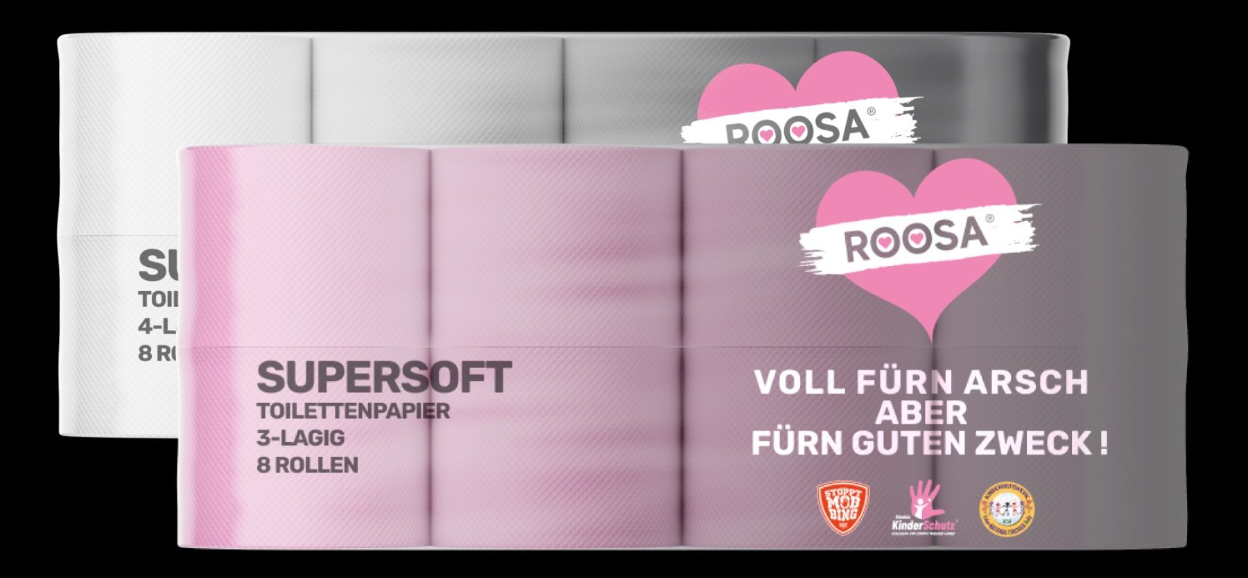 WC: Aktion Roosa Toilettenpapier 8 Rollen weiss oder Rosa – Nuovo e nell'imballaggio originale da Studen BE venduto da mattu90