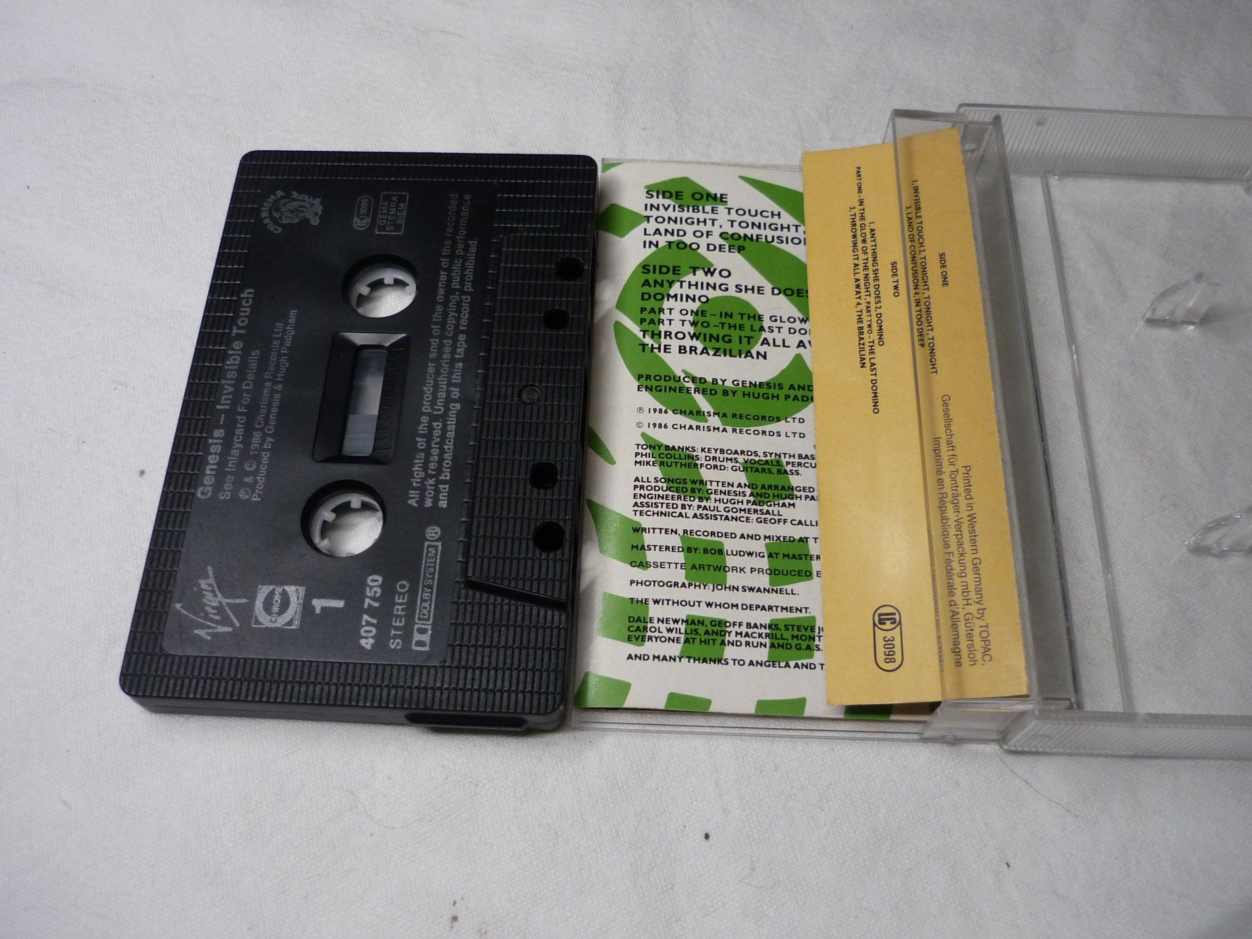 Musicassette: Rare MC Kassette - Genesis - invisible touch - 80er Pop – Usato da Beringen venduto da Flatretriever 2
