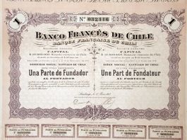 Banco Francés de Chile SA, Santiago  - 1917