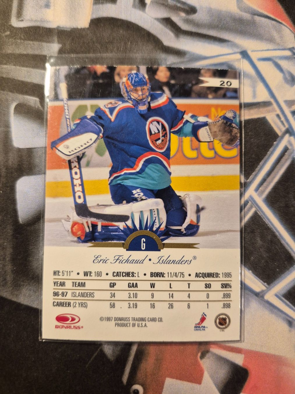 NHL Cartes à collectionner: NHL Eric Fichaud New York Islanders – D'occasion à Treiten par Sauber73 1