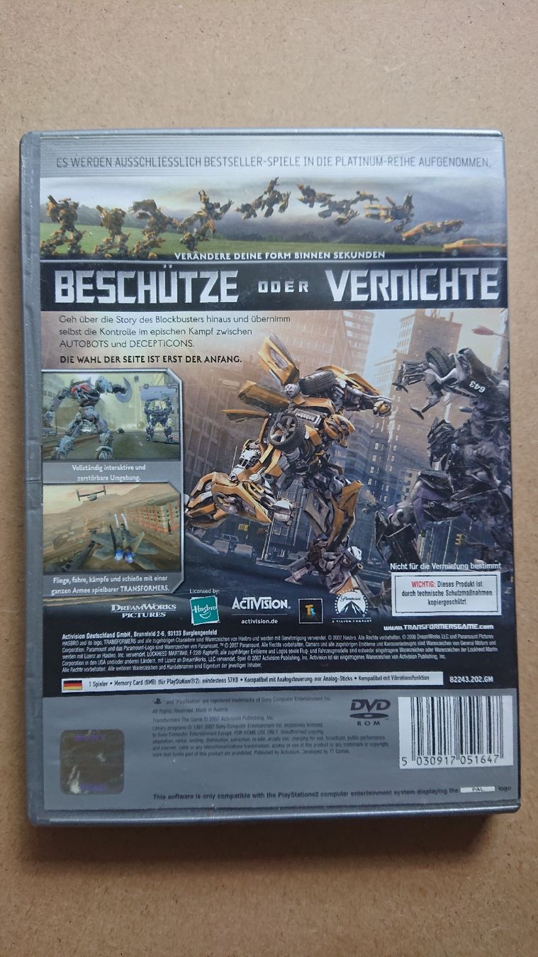 Giochi: Transformers The Game Ps2 – Usato da Chur venduto da FreakofRarity 1
