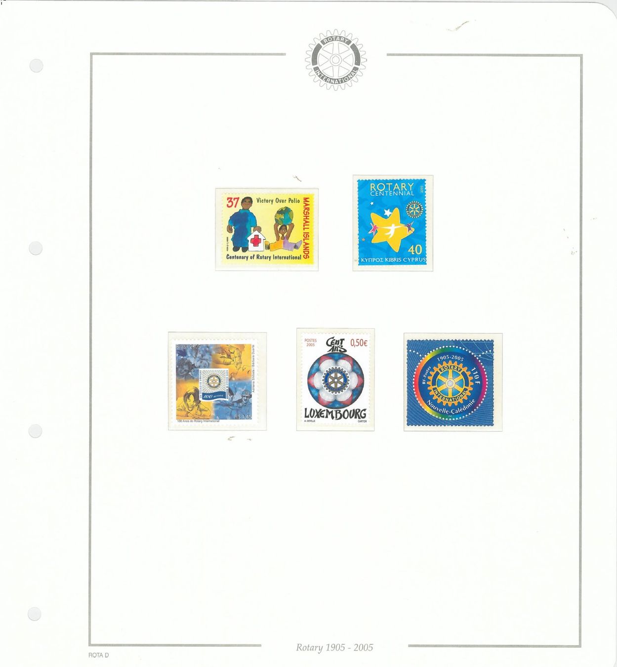 Tutti i francobolli: Motiv Sammlung Rotary 1905-2005 – Usato da Gränichen venduto da philatelie-biz 4