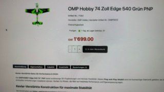 RC Kits de montage: OMP Hobby Edge 540 74" – D'occasion à Montricher par hou_r2ws 6