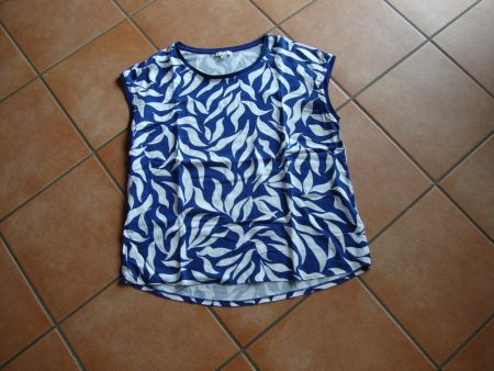Damen Blusen Shirt Street One blau weiss Grösse 44
