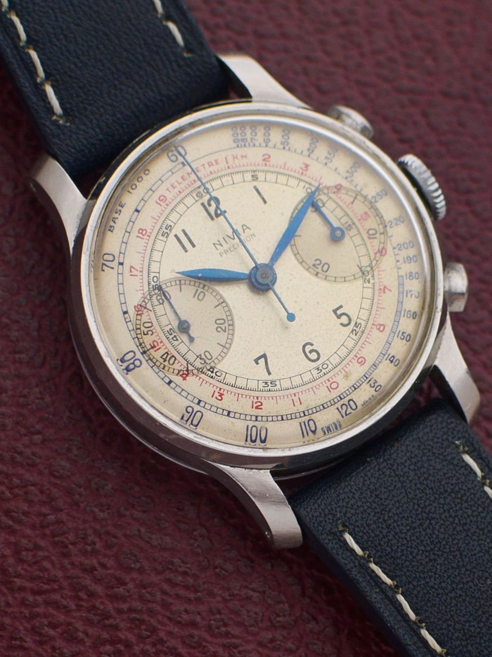 Orologi: Nivia Precision Valjoux 23 Chronograph from 1940s – Usato da St. Gallen venduto da Andrej99 2