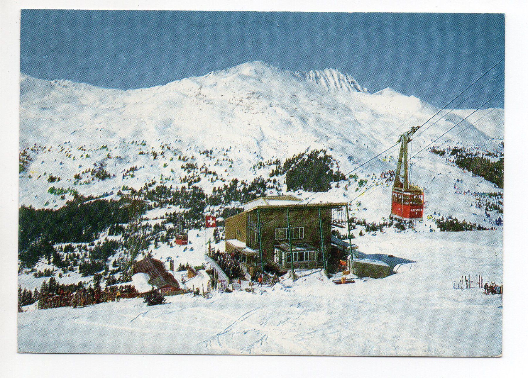 Cartoline postali: LENZERHEIDE Rothorn Luftseilbahn – Usato da Jona venduto da philajona