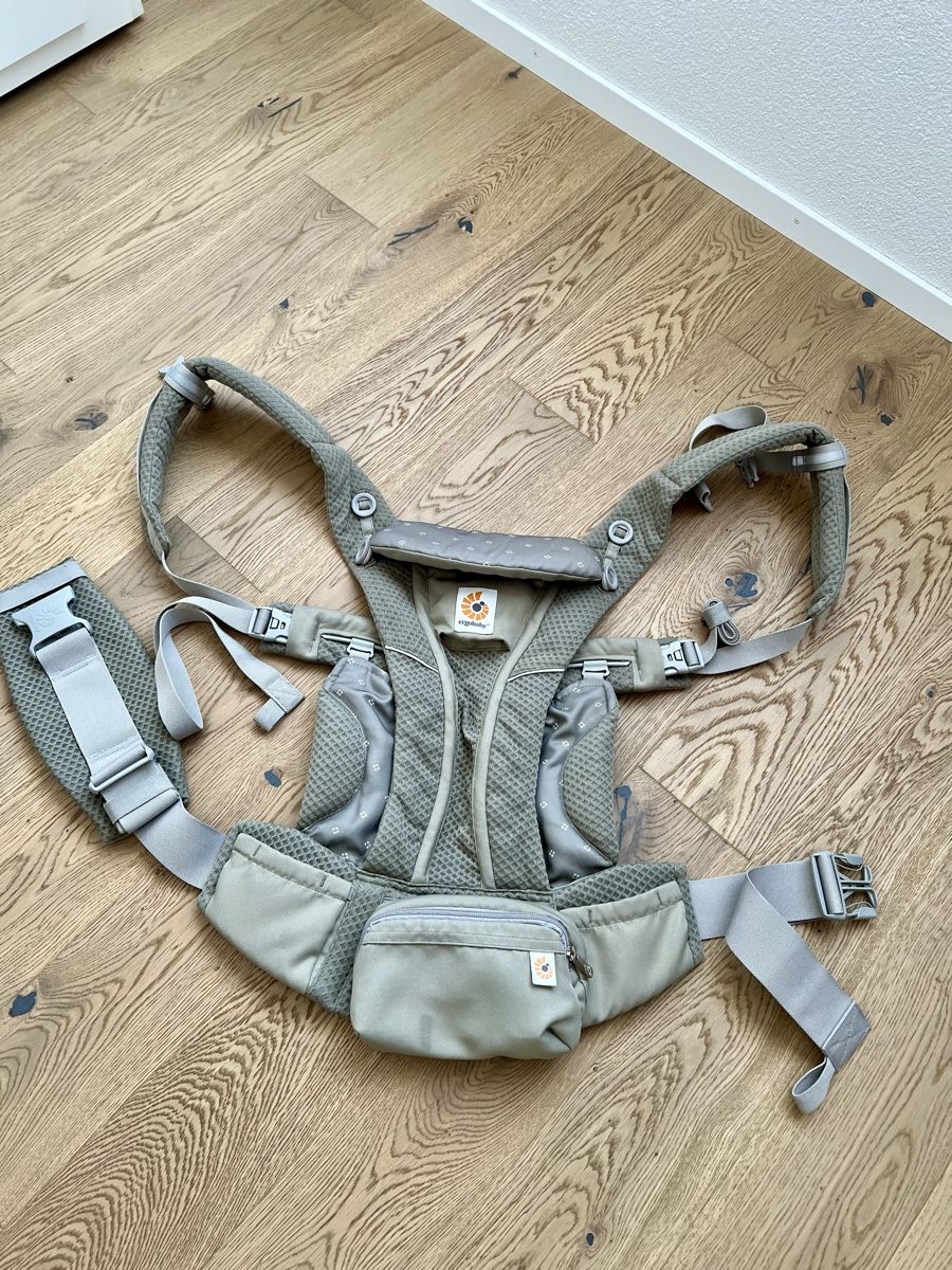 Ergo Baby Marsupi portabebè: Ergobaby Omni Breeze soft olive diamond – Usato da Horn venduto da erman88 1