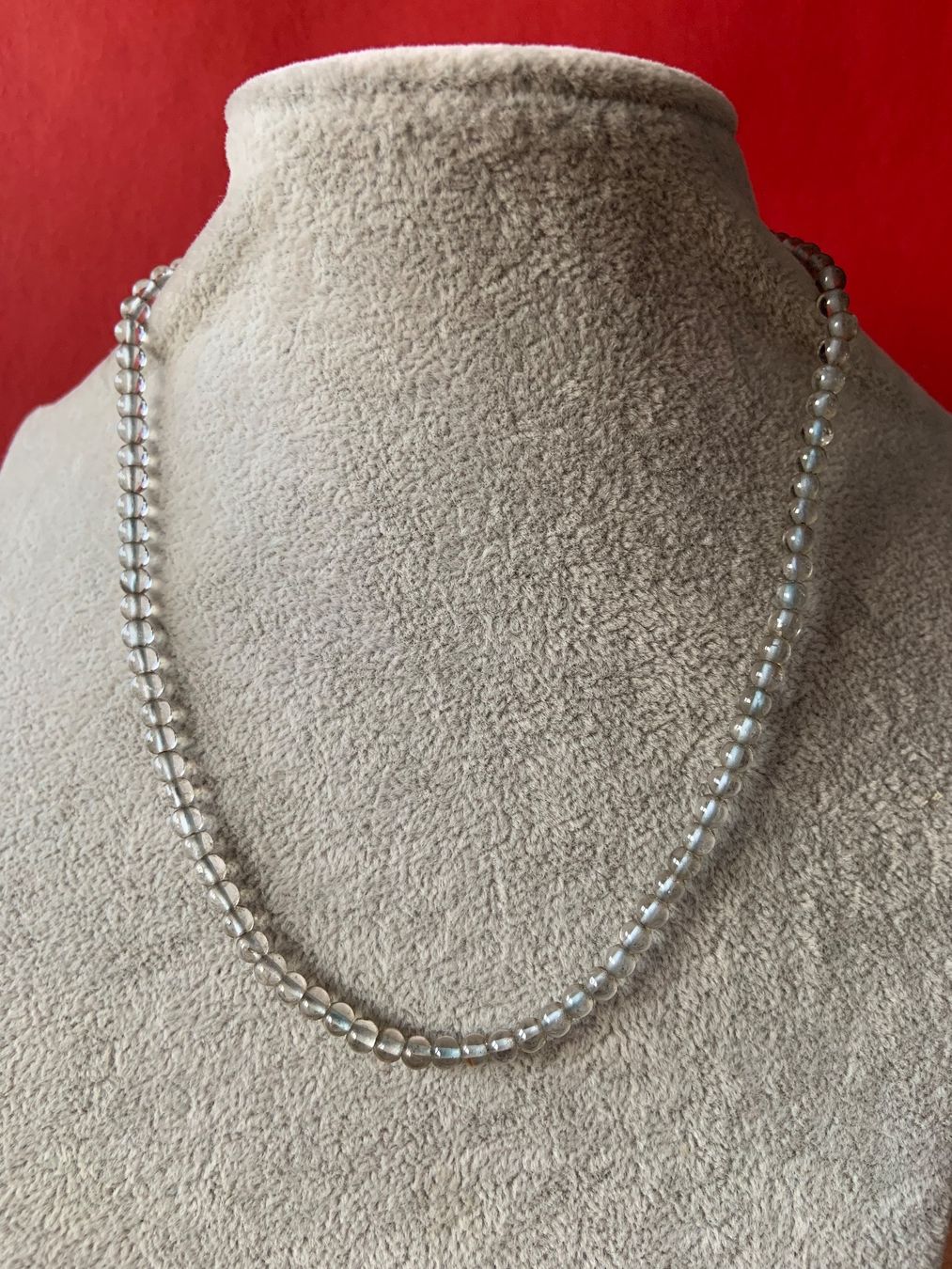 Catenine: Ketteli Grau-hellblau 40 cm fein – Usato da Laufen venduto da belleskulptur