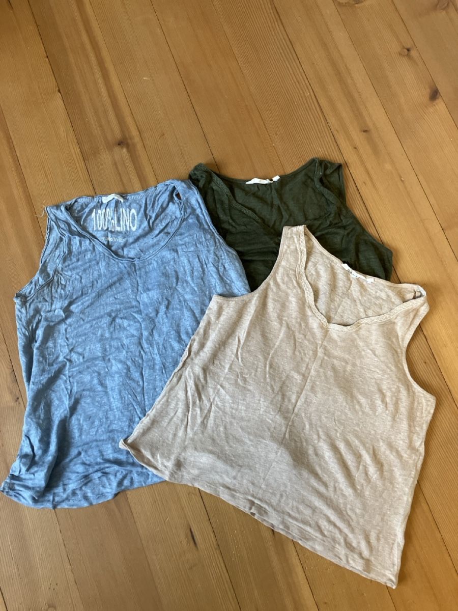 Top: 3er Set Leinen Tops, Grösse L – Usato da Gasel venduto da sib.pfeiffer