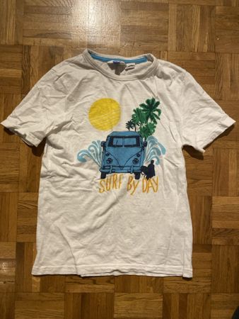 T-shirt Surf by Day" - Taille 140 coton bio