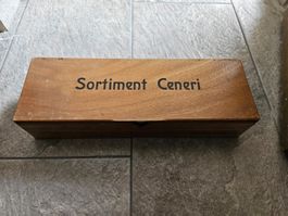 Scatola di legno Sortiment Ceneri (Fumaria SA, Chiasso)