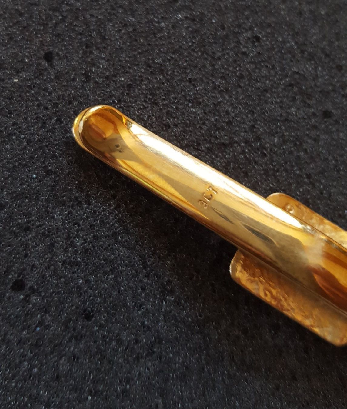 Spille & Fermagli: Unikat Massiv Gold Krawattenadel – Usato da Wald ZH venduto da Dasilver 6