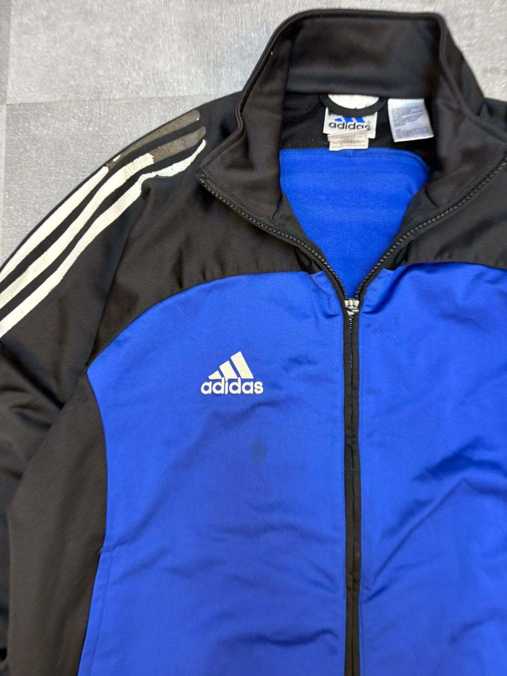Adidas Giacche: Adidas Retro Trainingsjacke Blau - Grösse S – Usato da Werdenberg venduto da hase.vintage 1
