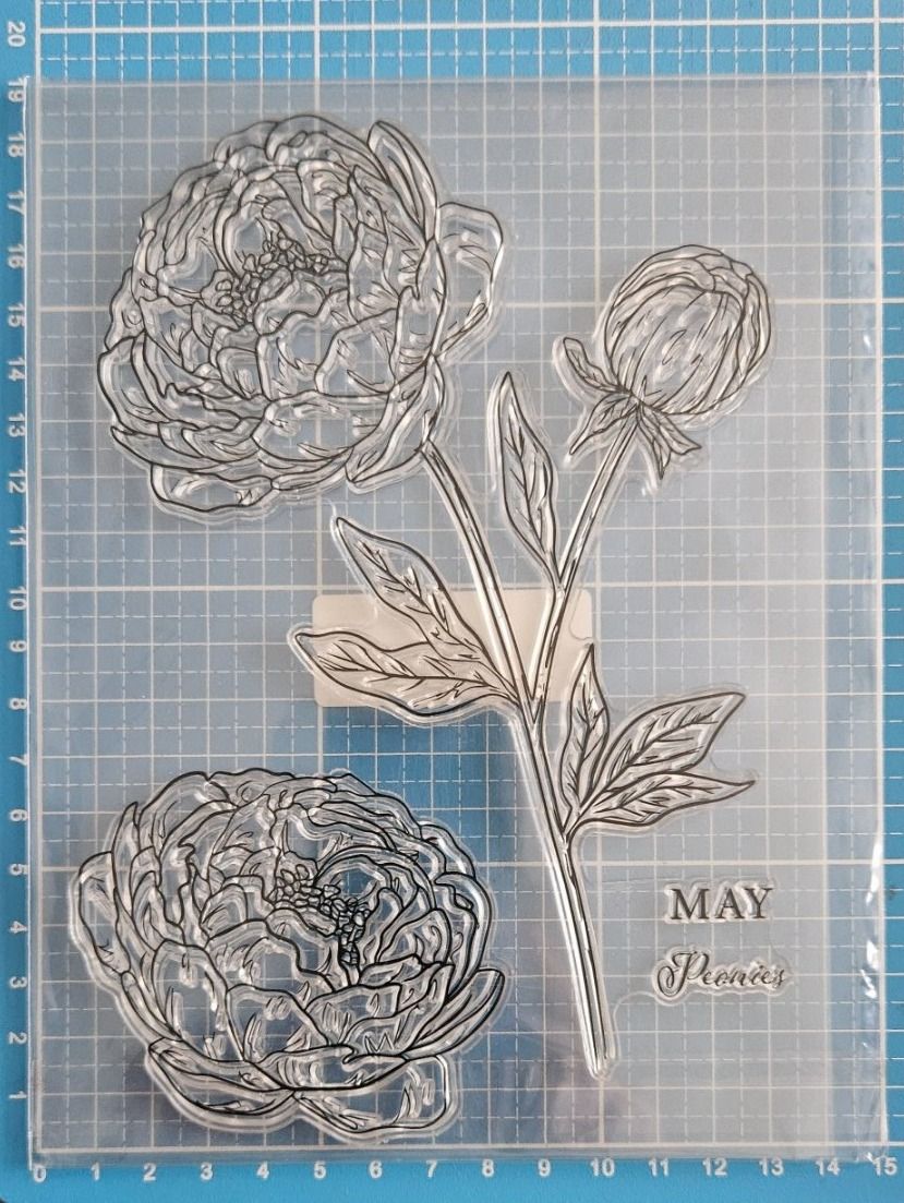 Timbri: Silikonstempel Nr.552, grosse Blumen, Mai – Nuovo e nell'imballaggio originale da Gretzenbach venduto da Fliegepilz56 1