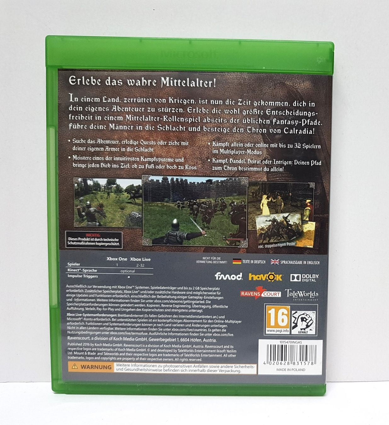 Microsoft Giochi: Mount & Blade Warband   Xb One – Usato da Schüpfheim venduto da Games_Spielkonsolen 2