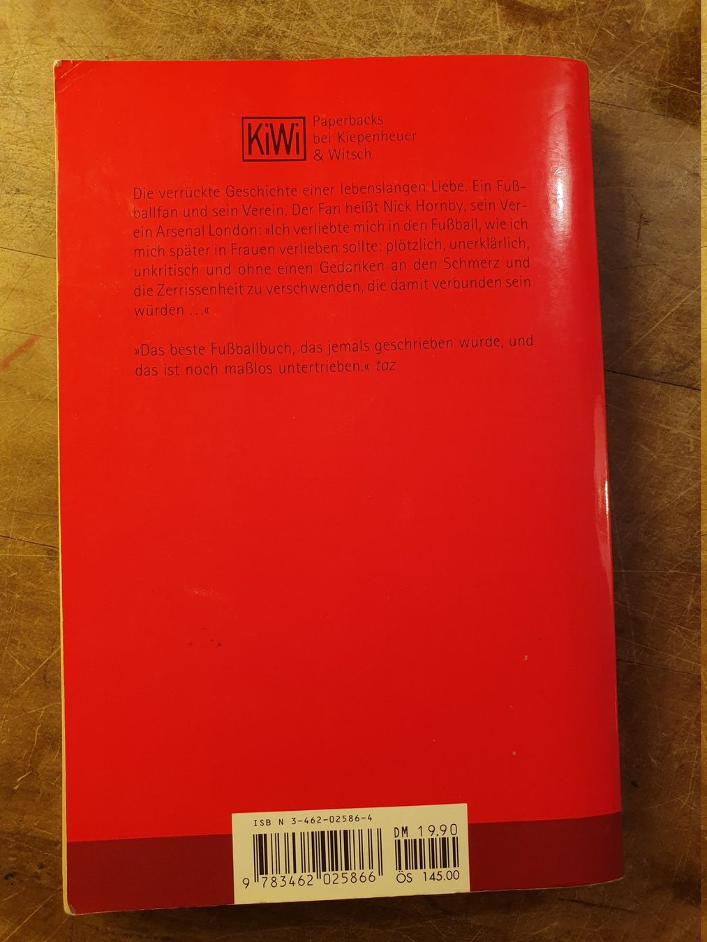 Bücher: Fever Pitch - Nick Hornby – Gebraucht aus Zürich von loosebone 8