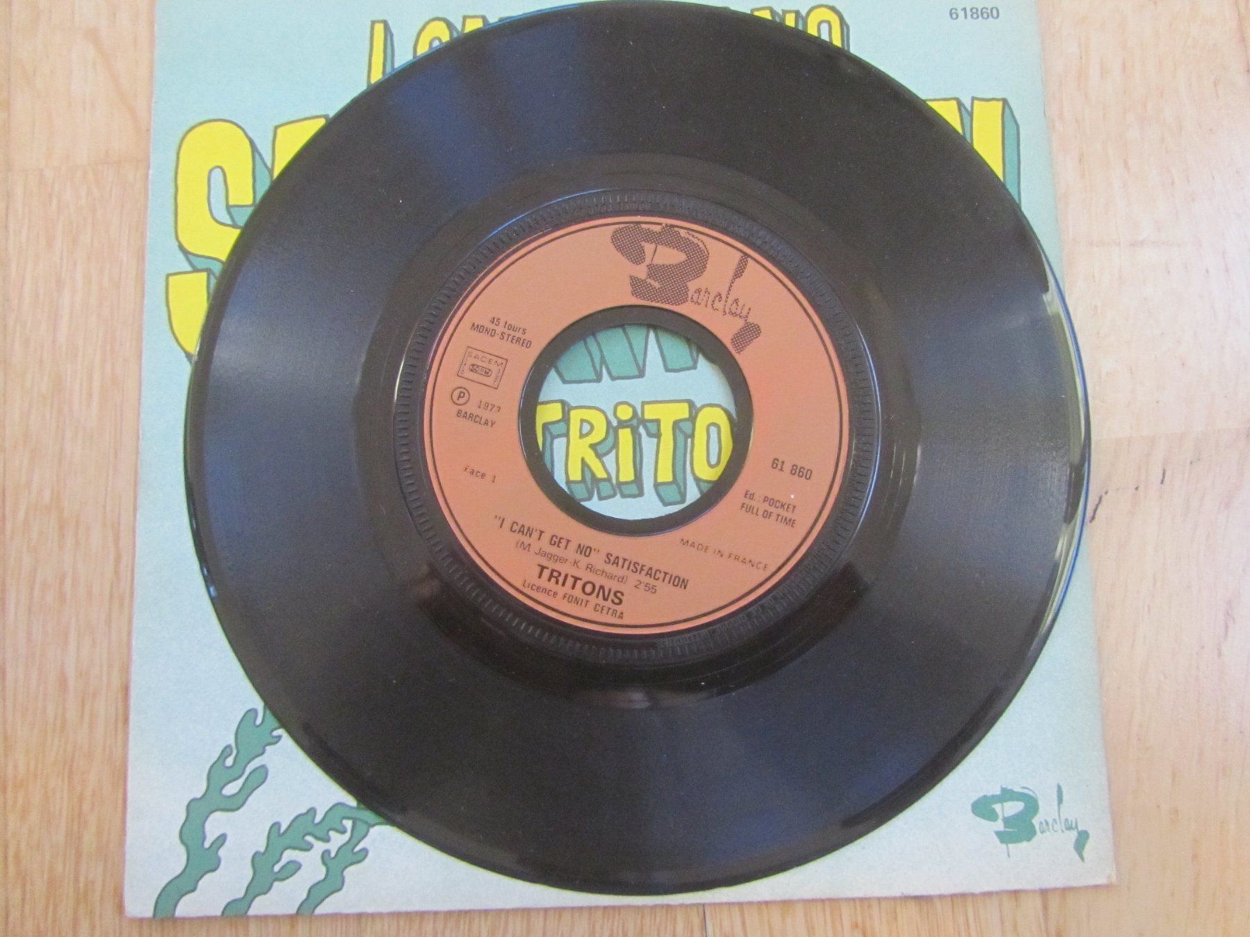 Dischi in vinile: Tritons - I Can`t Get No Satisfaction, Single , TOP – Usato da Seengen venduto da mikelele 1