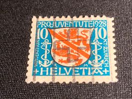 Winterthur ZNr. J46 - 1928 Kreuzstempel Entwertung