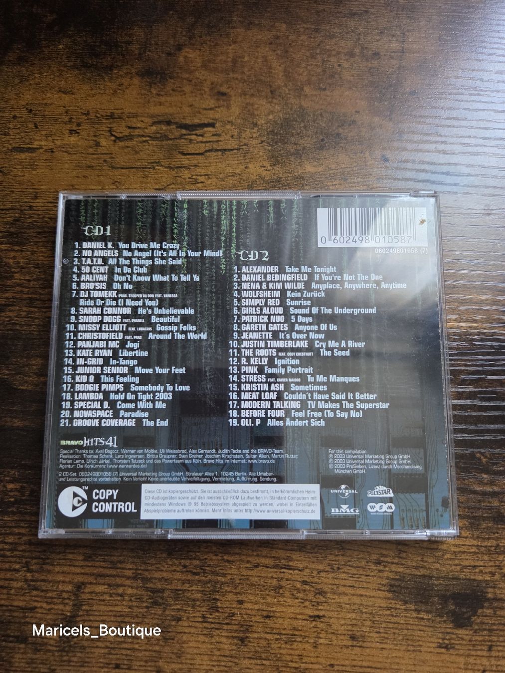 CDs: Bravo Hits 41 2 CD Set Compilation 2003 – Gebraucht aus Winterthur von Maricels_Boutique 4